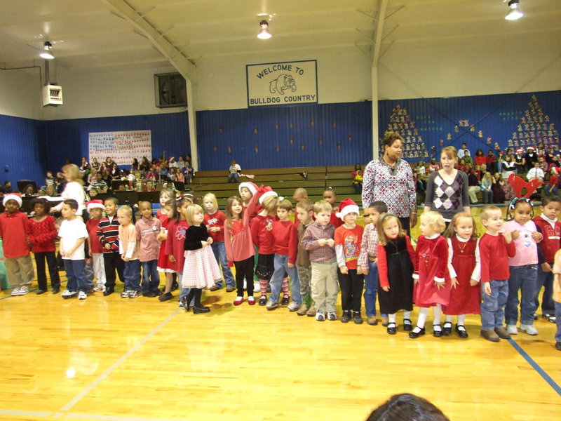 Image: They Want To Sing — Pre-K, Kindergarten and First graders are ready to sing.