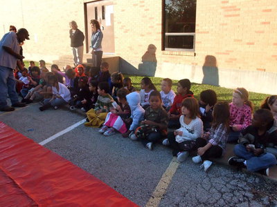 Image: Pre-School and First Graders — First graders and pre-schoolers were ready to learn all about safety.
