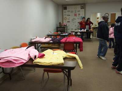 Image: So Many Coats — Many coats were donated by Milford citizens for those in need.