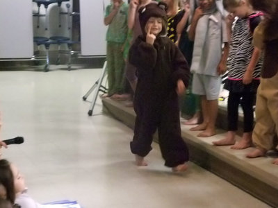 Image: The Bare Necessities — This little bear was really into her part singing, The Bare Necessities.