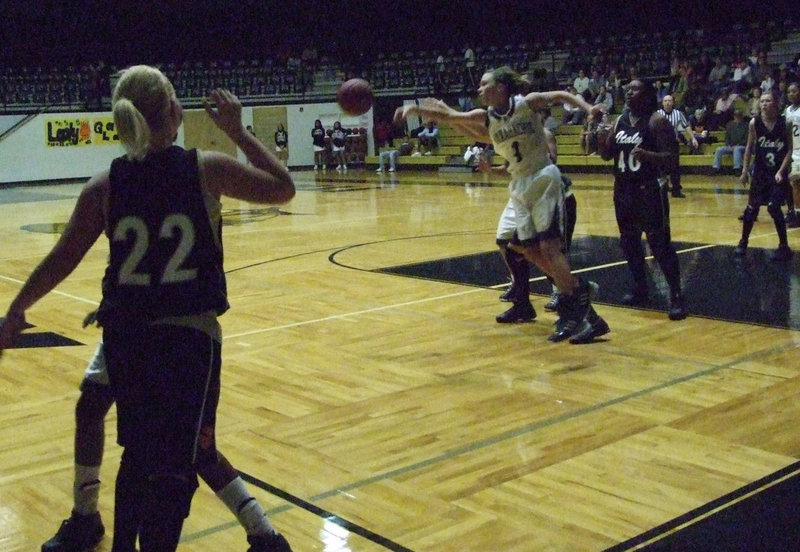 Image: Pass Denial — The Lady Indians blanketed the Italy offensive players denying the passing lanes and creating turnovers.