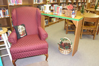 Image: IHS host reading marathon — Everything is prepared. The easy chair and quiet corner are awaiting the students, faculty and staff to begin the Reading Marathon scheduled Dec 8-12. Popcorn and a drink are other perks to reading in the week-long event.