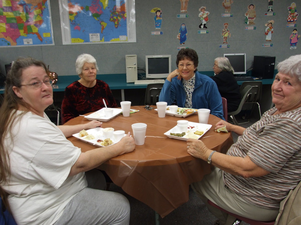 Image: Hungry guests — Hungry guests enjoying a wonderful meal.