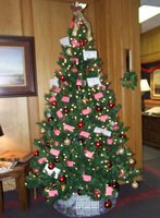 Image: Independent Bank Angel Tree — As you can see the tree is still full of little “Angels” waiting to be adopted for Christmas.