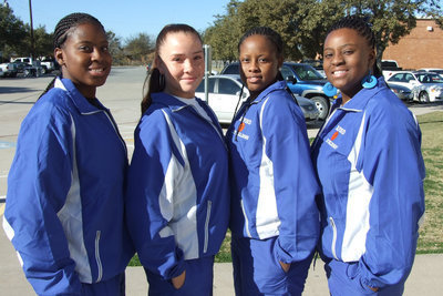 Image: Milford District Winners — (L-R) Ashley Ross, Genora Armstrong, Breanna Ross and Chasity Waits