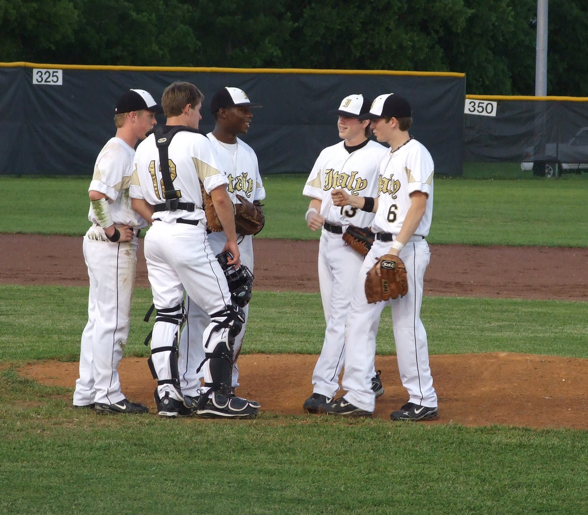 Image: Sharp infield — Winners in district, this infield is the tops on the district’s individual awards as well.  (L-R) Josh Milligan, Ryan Ashcraft, Desmond Anderson, Justin Buchanan and Dan Crownover.