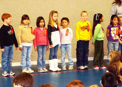 Image: First Graders — These first graders earned all A’s and B’s.