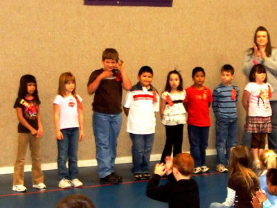 Image: Second Graders — They earned all A’s and B’s.
