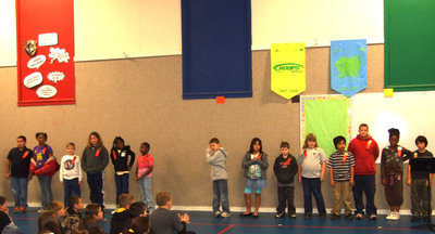 Image: Fourth Graders — These fourth graders earned all A’s and B’s.