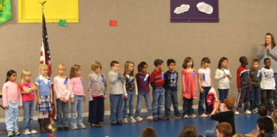 Image: First Graders — These first graders earned all A’s.