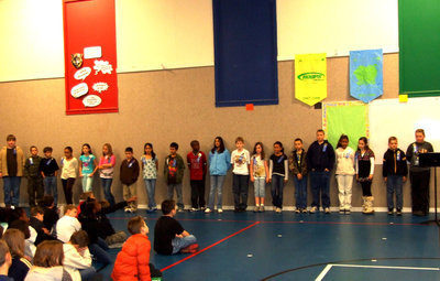 Image: Fourth Graders — These fourth graders earned all A’s.