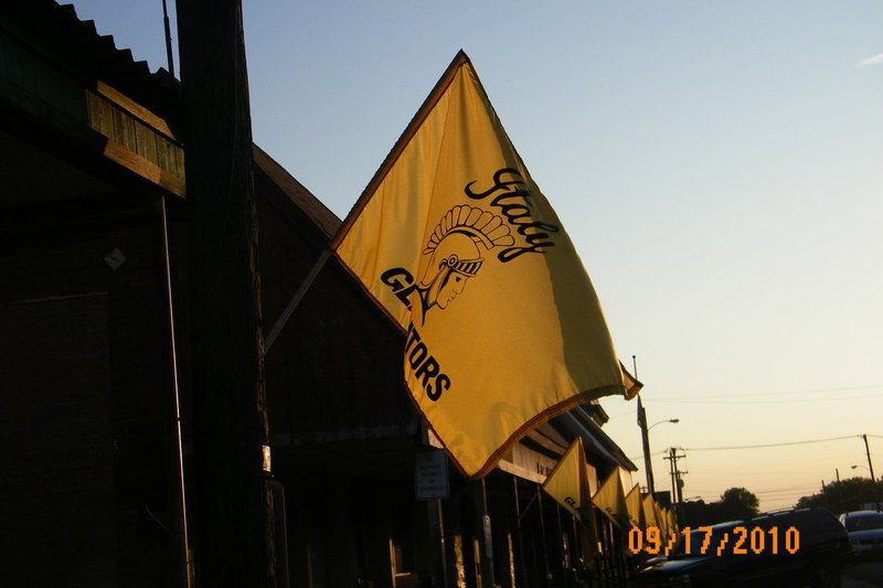 Image: Get yours today! — Flags can be purchased thru the Booster Club for $25.00.