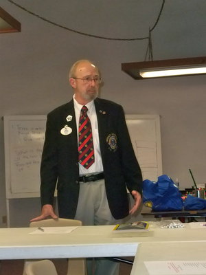 Image: District Governor Dan Busdiecker — Dan said, “Lions Clubs are the Beacon of Hope to many.”