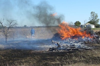 Image: The Wind Moved The Fire — The wind blew to the north and caught the neighbor’s field on fire.