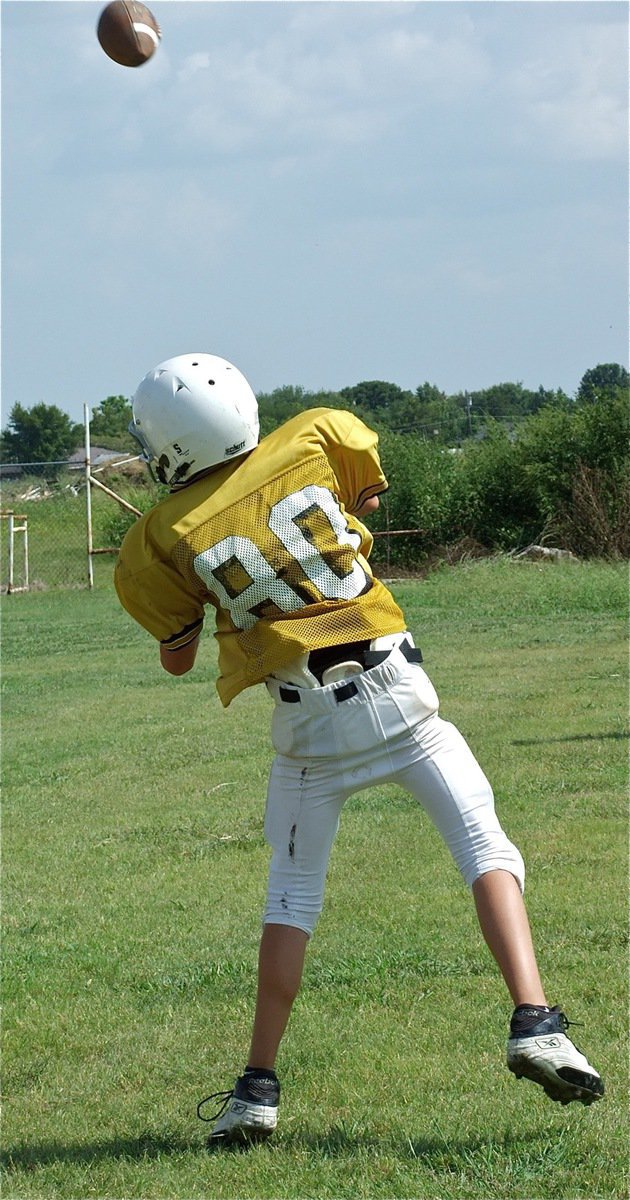 Image: Thru the air — Ryan Connor throws the deep ball.