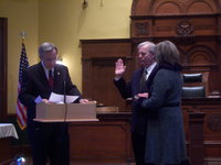 Image: Joe Grubbs was sworn in to the 378th District Court