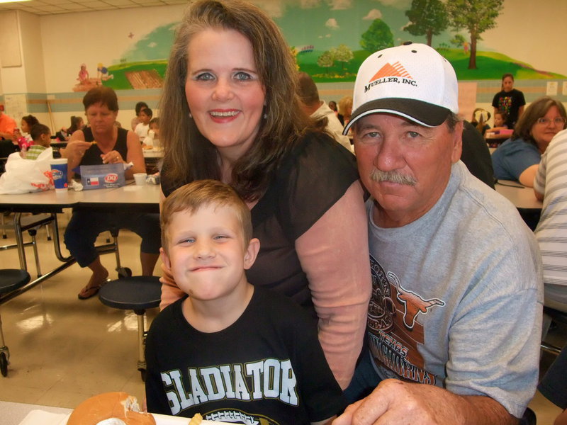 Image: Cross, Donna and Jackie — Cross Cate with his grandparents, Donna and Jackie Cate.