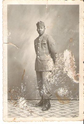 Image: Uniformed Soldier — Wilson in his WWII uniform.