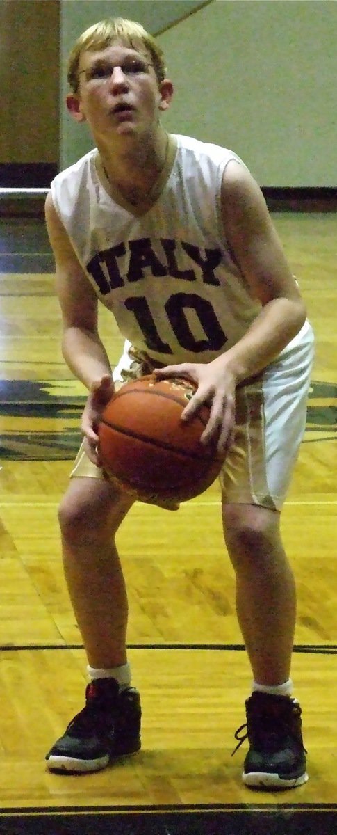 Image: Boyd at the line — Cody Boyd(10) concentrates before taking a shot from the foul line.