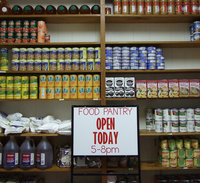 Image: Local food pantry open — Monday is Labor Day and most businesses are closed.  However, the workers at the Italy Ministerial Alliance pantry will be working and open 5-8:00 pm.  They are accepting non-perishable food donations as well.
