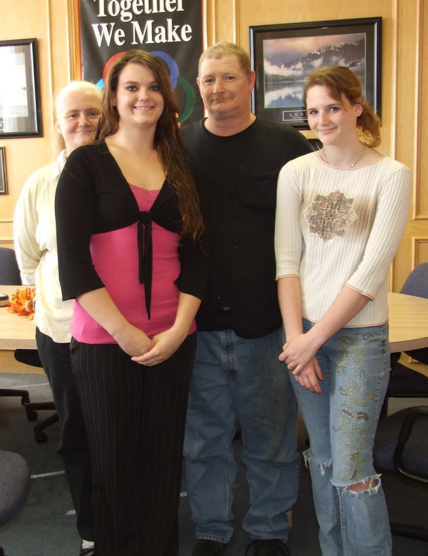 Image: Gatlin family — Laurie Gatlin, Kimberly Gatlin, Bruce Gatlin and Danielle Gatlin