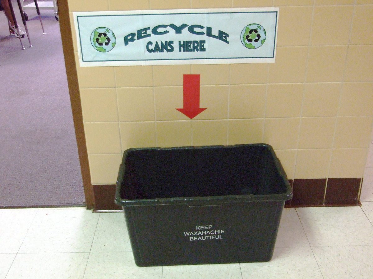 Image: Recycling bin for cans — Lets fill it up!