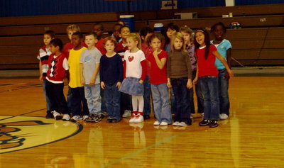 Image: 1st grade music class — Singing “There are Many Flags”