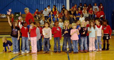 Image: Pre-K and Kindergarten - Pre K and Kindergarten flag team