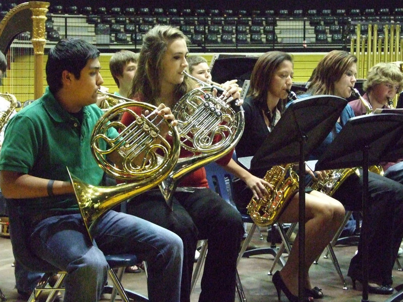Image: Cruz and Brianna — The french horns add a beautiful background to the music.