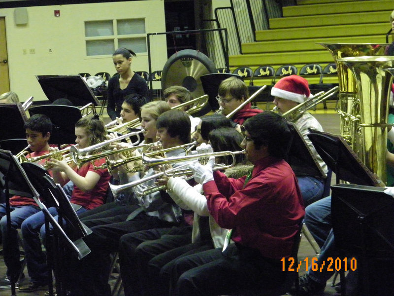 Image: The horns — Merry Christmas from the horn section.