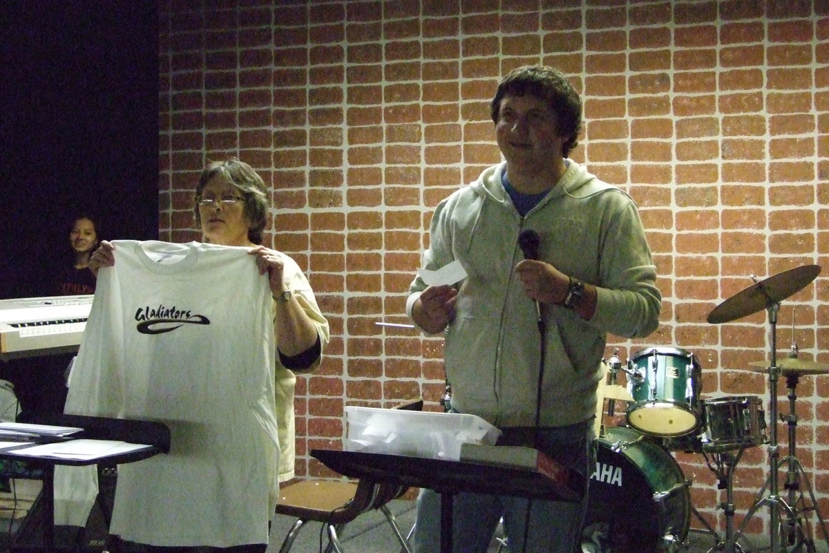 Image: Prizes Given — Students put their name in a box as they entered the Cornerstone to prizes awarded.