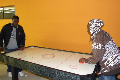 Image: Air Hockey — Along with pool and ping pong, kids can play video games or air hockey.