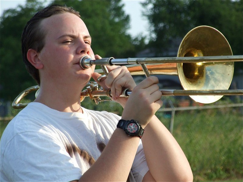 Image: Nolan Griffith — Nolan doesn’t miss a beat with his trombone.