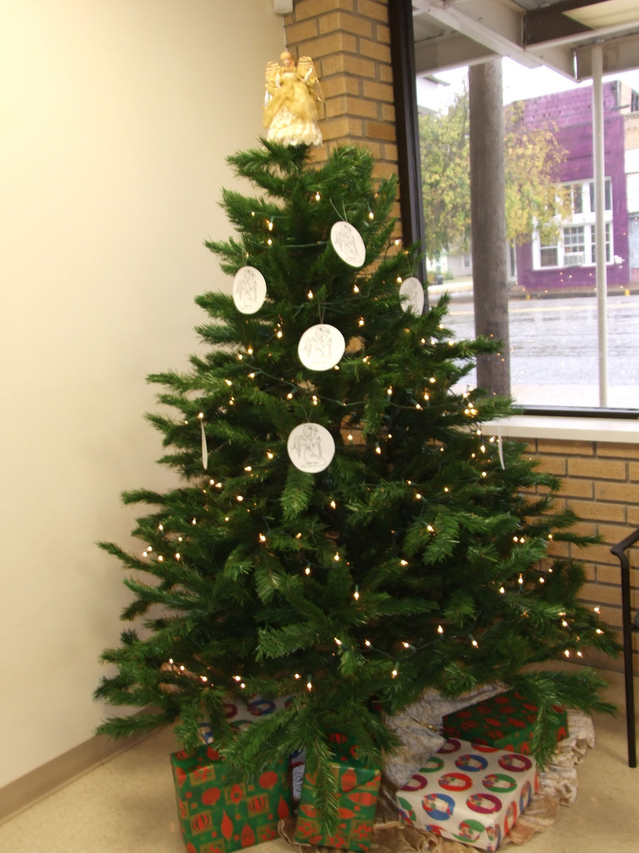 Image: Angel Tree — This Angel tree already has seven angels on it.