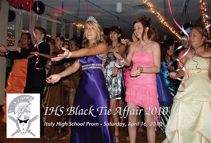 Image: The Prom Queen and her court dance the Macarena — Prom Queen Lexie Miller and her court danced the night away during Italy High School’s Prom themed, “Black Tie Affair 2010,” held at the Waxahachie Country Club.