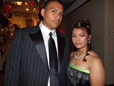 Image: Ready to dance — Marisela Perez and Martin Ayala get ready to hit the prom scene.