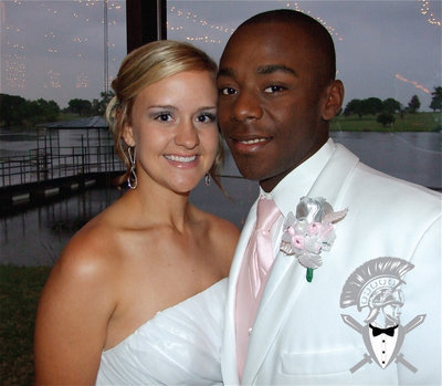 Image: Courtney &amp; Dez — Seniors Courtney Westbrook and Desmond Anderson look elegant in front of the lake.