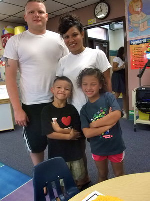 Image: The Ellis Family — Hayden and Cadence are in kindergarten this year and are looking forward to coloring and learning their numbers.