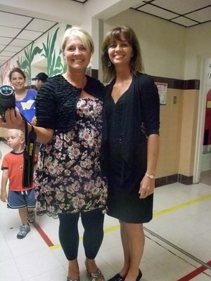 Image: Tammy Wallis &amp; Teresa Young — Tammy (principal) and Teresa (Inclusion teacher) are ready for school to start.