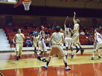 Image: Campbell Shoots — Italy advances to the Championship round of the 2008 Kiwanis Classic Basketball Tournament hosted by Navarro College. Italy defeated the Mildred Eagles 63-55 and will play at 8:00 p.m. on Wednesday.