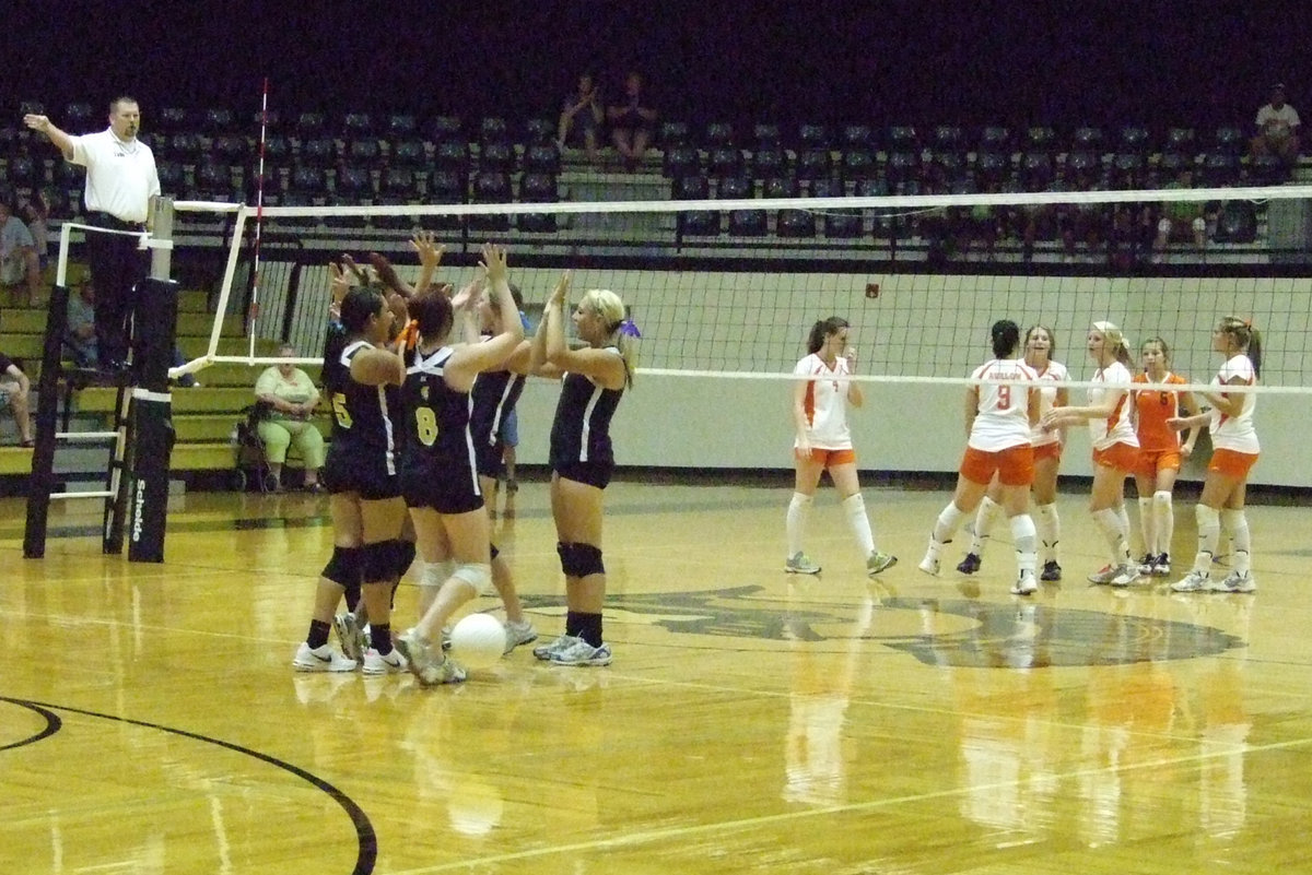 Image: First score  — The Lady Gladiators captured the first score of the game on Tuesday night.  The Lady Eagles traveled from Avalon to take on the Old Gold.