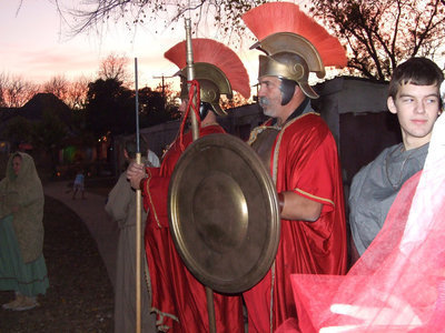 Image: Centurions — The Roman guards walk the streets ensuring protection to Caesar and other patrons.  However, they have been known to throw unsuspecting people into jail with the rats.