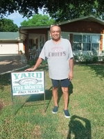 Image: Edward Alvarado — Edward and Sharon Alvarado were the proud recipients of Italy’s Yard of the Month for August.