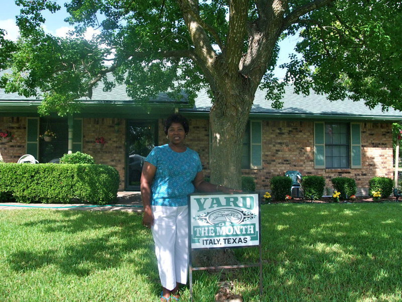 Image: Mary Copeland — Mary Copeland is honored to have her yard chosen as “Yard of the Month”