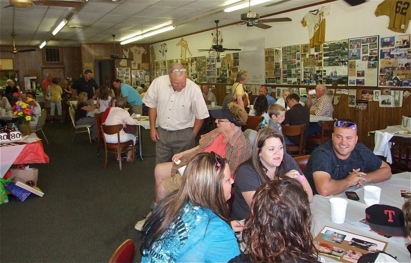 Image: What a party — The Uptown Cafe was packed with friends and family members of Ervin Byers to help him celebrate his 80th birthday on Sunday.