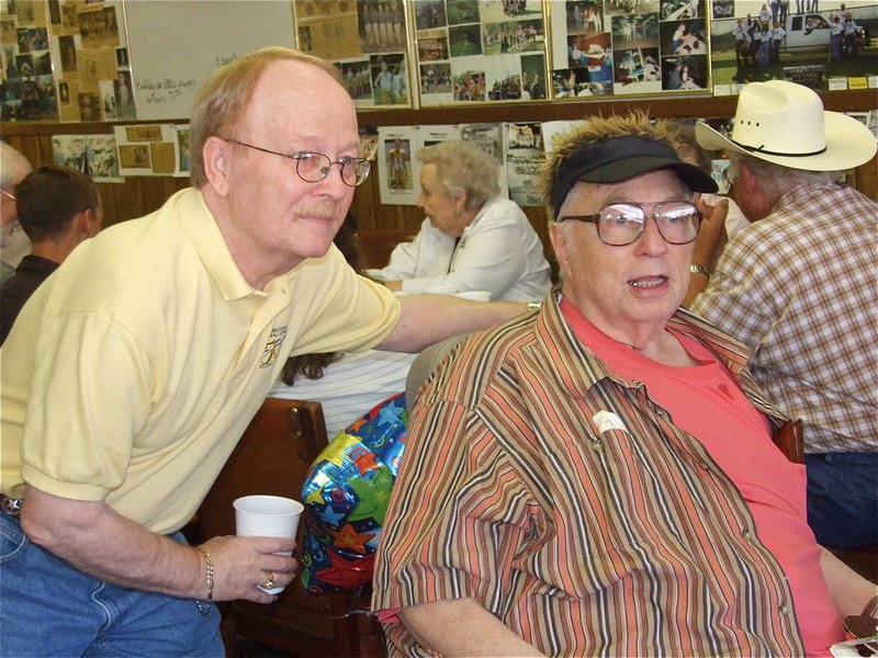 Image: Tennis partners — Ervin’s and his former tennis partner Gary Love regularly played at the courts at Waxahachie High School in their younger days. They never hit the ball directly to each other preferring to make the other scramble back and forth. And if your racket got caught in the dangling fence netting, tough.