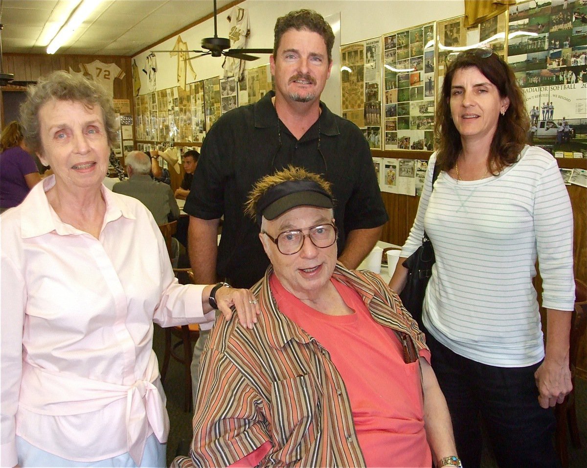 Image: Kinfolks — Pictured are Jan Meroney, Ervin’s sister-n-law, Jan’s son John Beal Meroney and  daughter Martha Zoterreli.