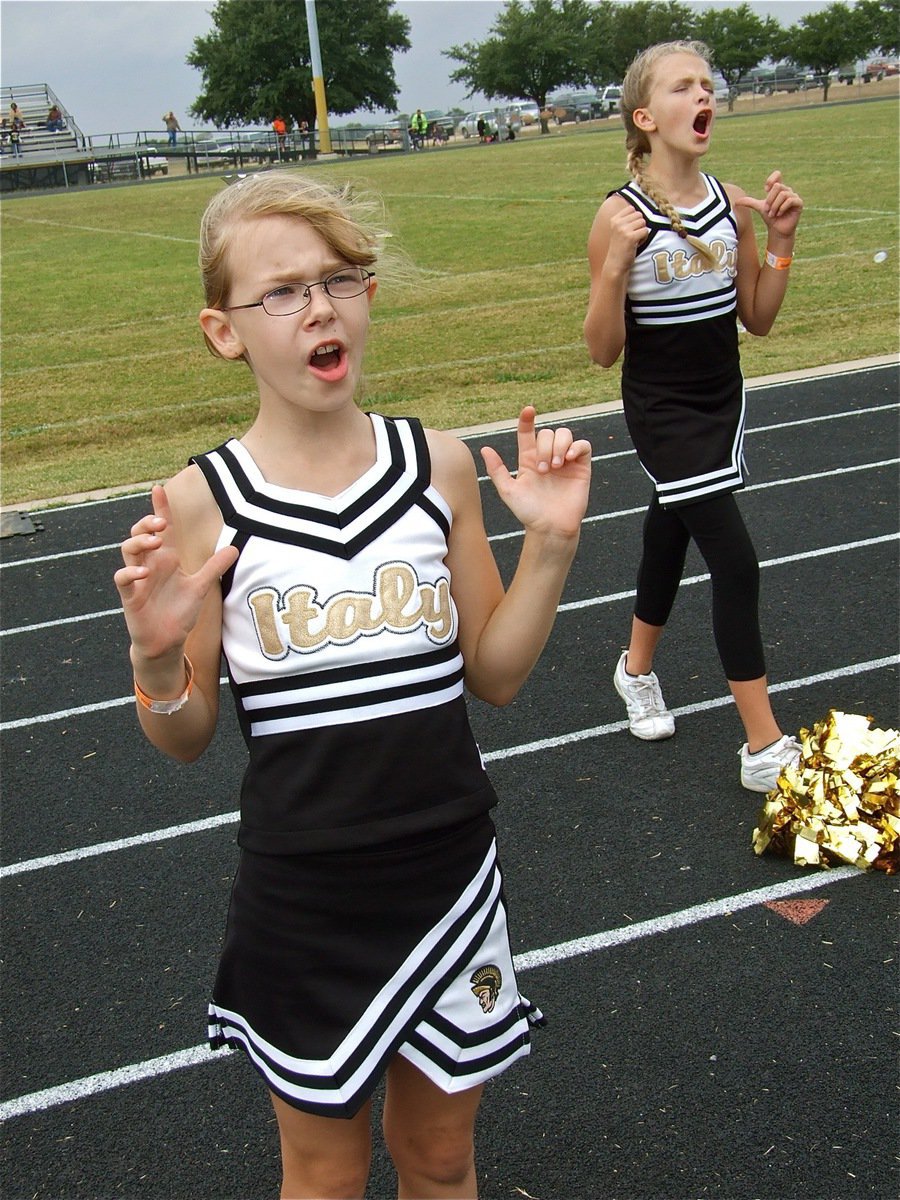 Image: Loud and proud — IYAA Cheerleaders keep Gladiators’ fans entertained and smiling to help Italy win all three games in Hubbard.