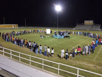 Image: Circle of Faith — Students, 7th-12th, came together for one night, one heart at Willis Field.