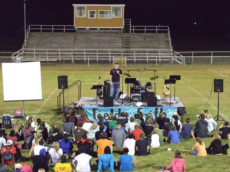 Image: Nathan Clickscales — College sophomore, Nathan, challenged the students to look hard into their lives.